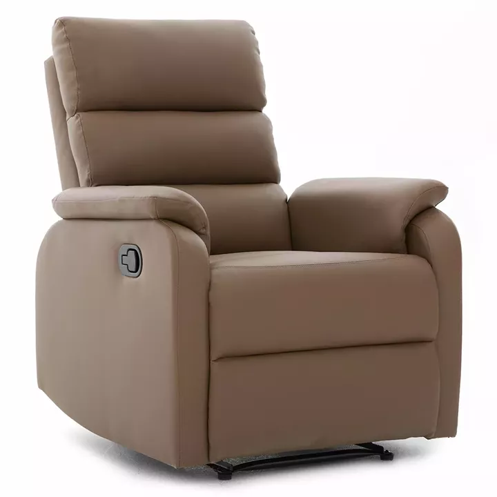 Πολυθρόνα Ανακλινόμενη ArteLibre TALITHA Καφέ PU 79x97x101cm