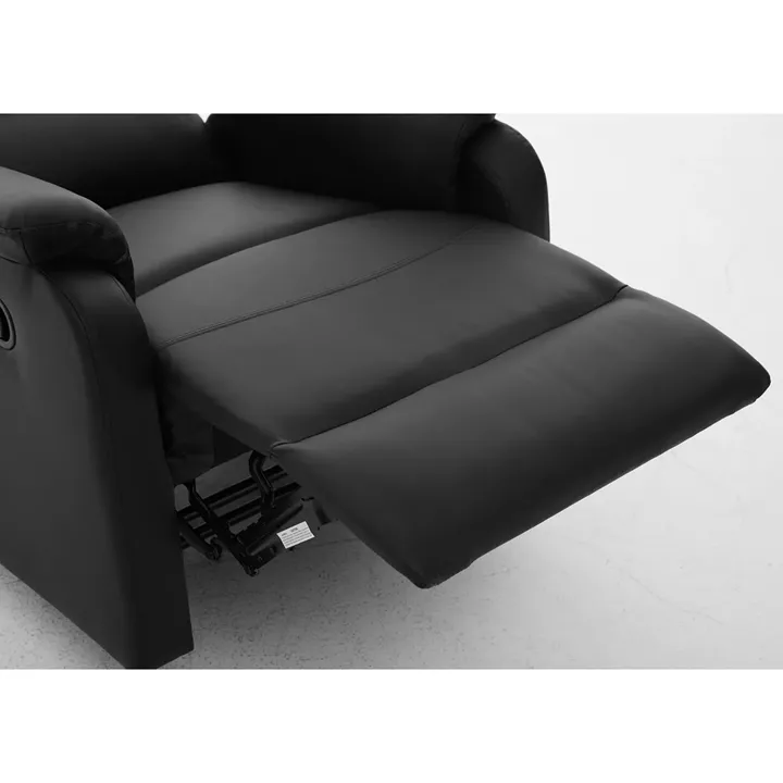 Πολυθρόνα Ανακλινόμενη ArteLibre TALITHA Μαύρο PU 79x97x101cm