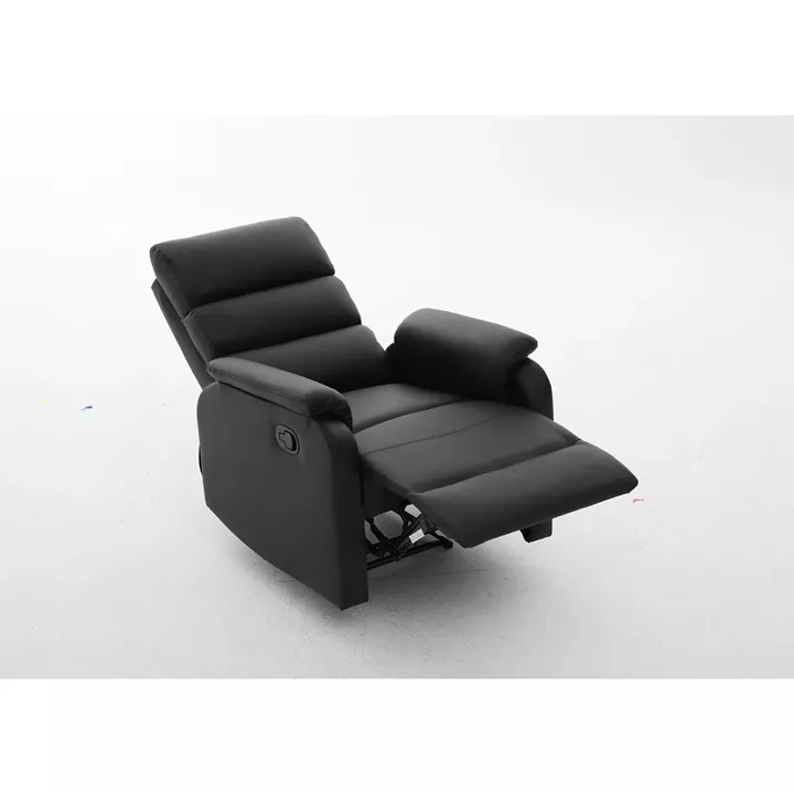 Πολυθρόνα Ανακλινόμενη ArteLibre TALITHA Μαύρο PU 79x97x101cm