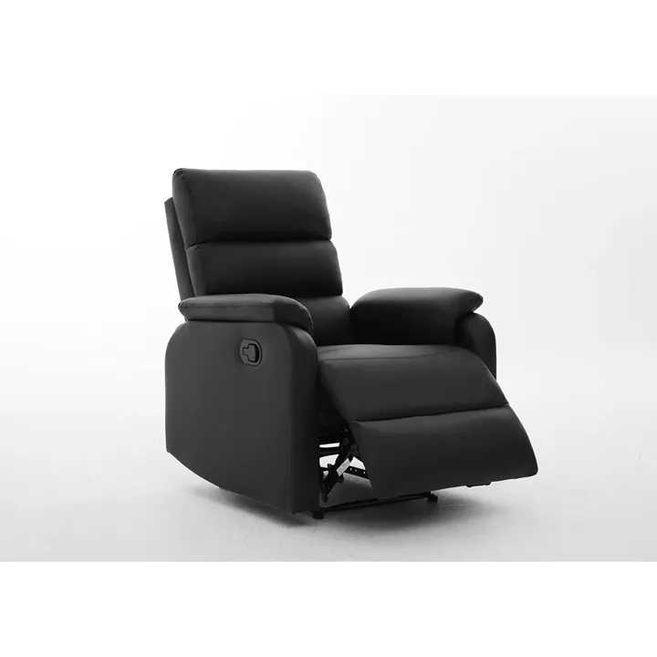 Πολυθρόνα Ανακλινόμενη ArteLibre TALITHA Μαύρο PU 79x97x101cm