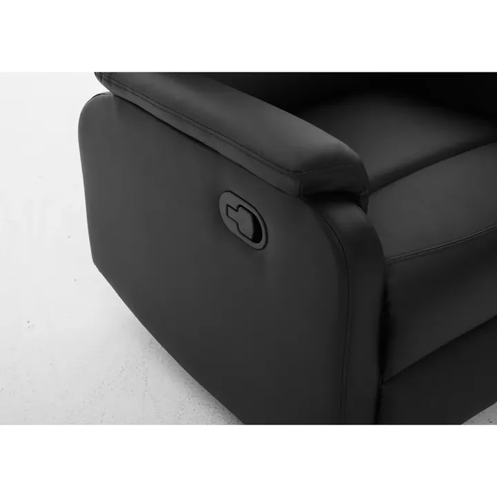 Πολυθρόνα Ανακλινόμενη ArteLibre TALITHA Μαύρο PU 79x97x101cm