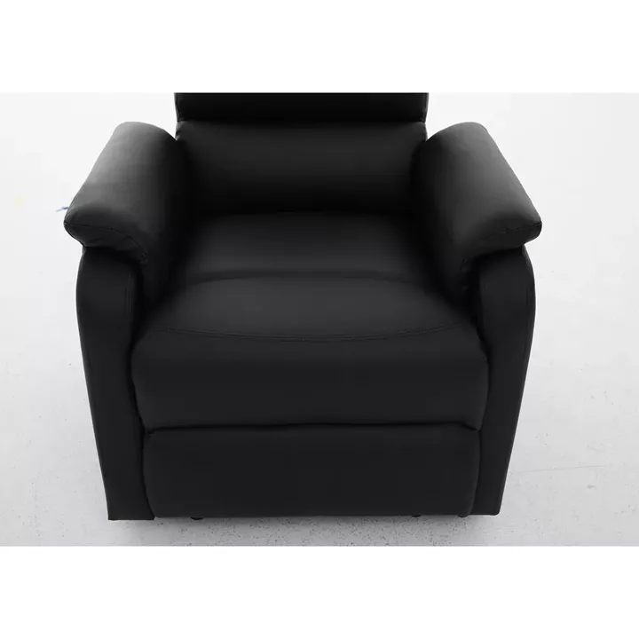 Πολυθρόνα Ανακλινόμενη ArteLibre TALITHA Μαύρο PU 79x97x101cm