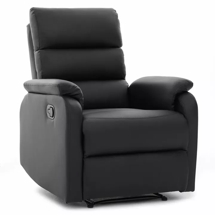 Πολυθρόνα Ανακλινόμενη ArteLibre TALITHA Μαύρο PU 79x97x101cm