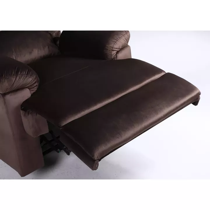 Πολυθρόνα Ανακλινόμενη ArteLibre NASHIRA Καφέ Βελούδο 88x90x99cm