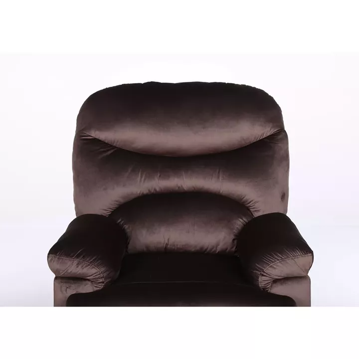 Πολυθρόνα Ανακλινόμενη ArteLibre NASHIRA Καφέ Βελούδο 88x90x99cm