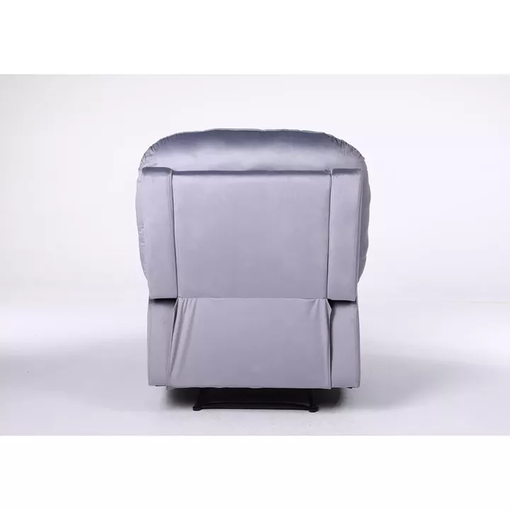 Πολυθρόνα Ανακλινόμενη ArteLibre NASHIRA Γκρι Βελούδο 88x90x99cm