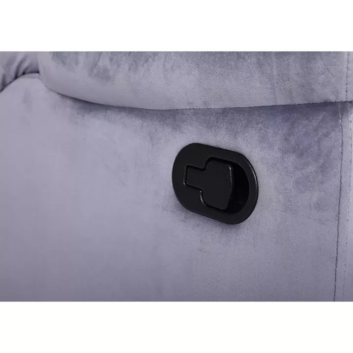 Πολυθρόνα Ανακλινόμενη ArteLibre NASHIRA Γκρι Βελούδο 88x90x99cm