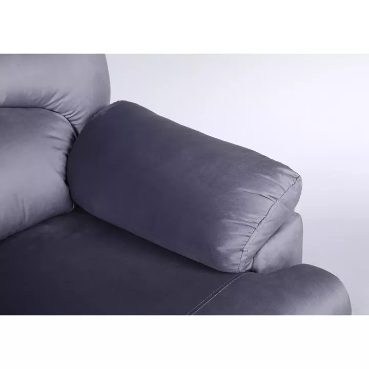 Πολυθρόνα Ανακλινόμενη ArteLibre NASHIRA Γκρι Βελούδο 88x90x99cm