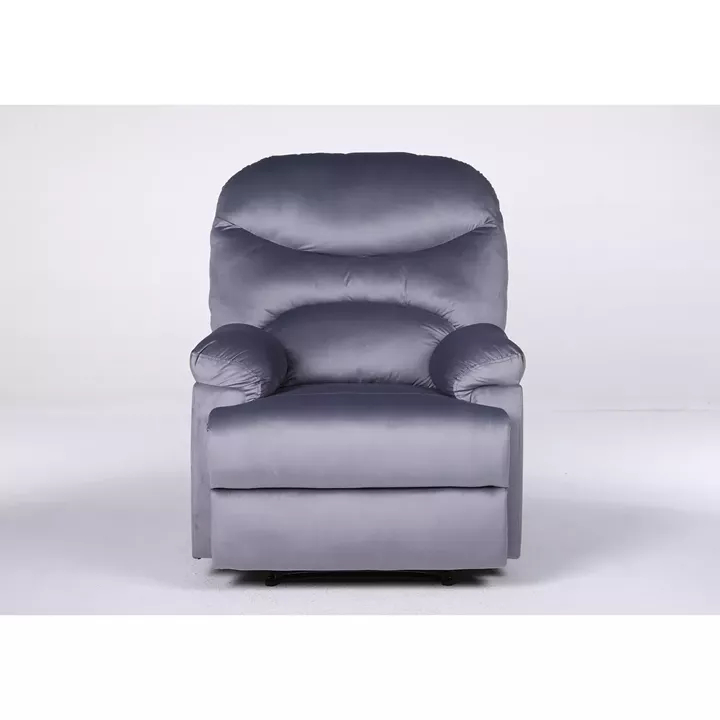 Πολυθρόνα Ανακλινόμενη ArteLibre NASHIRA Γκρι Βελούδο 88x90x99cm