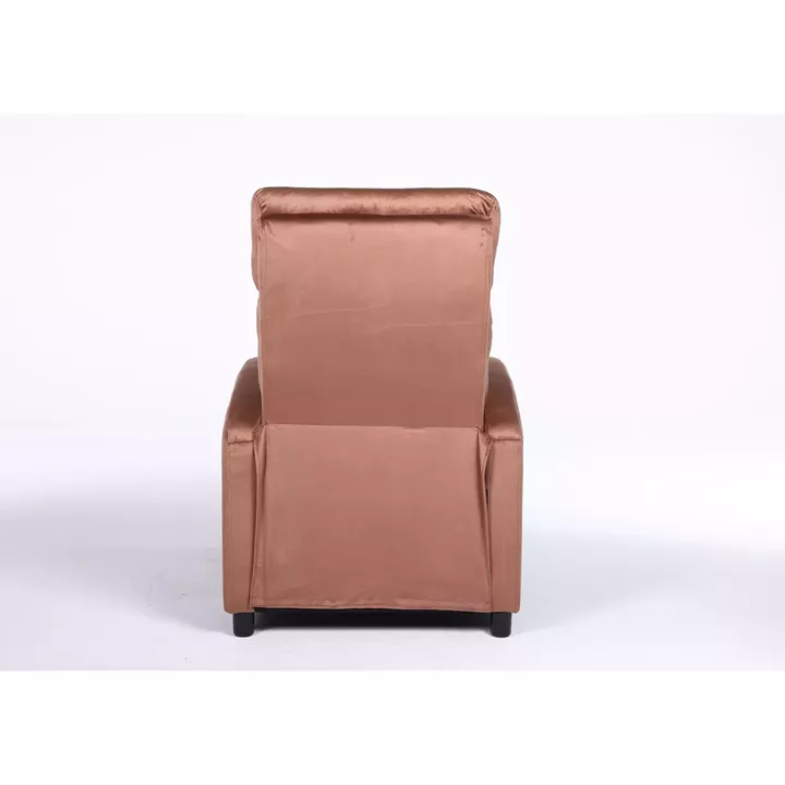 Πολυθρόνα Ανακλινόμενη ArteLibre TUREIS Καφέ Βελούδο 68x86x99cm