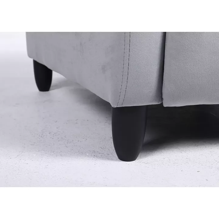 Πολυθρόνα Ανακλινόμενη ArteLibre ATRIA Γκρι Βελούδο 67.5x90x104cm