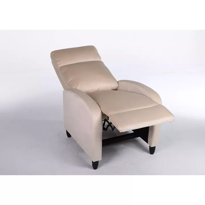 Πολυθρόνα Ανακλινόμενη ArteLibre ATRIA Εκρού Βελούδο 67.5x90x104cm