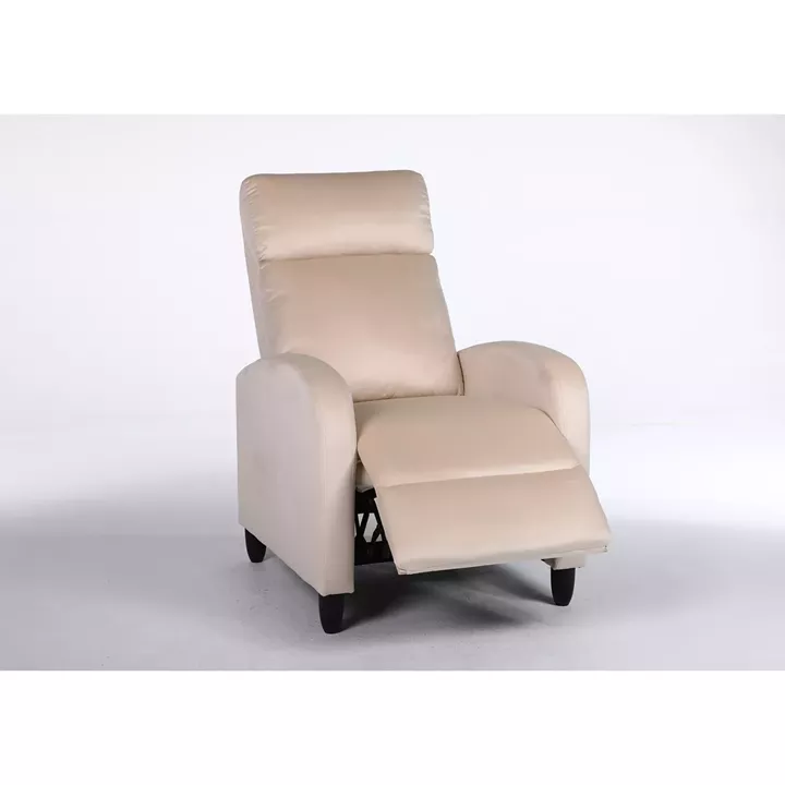 Πολυθρόνα Ανακλινόμενη ArteLibre ATRIA Εκρού Βελούδο 67.5x90x104cm