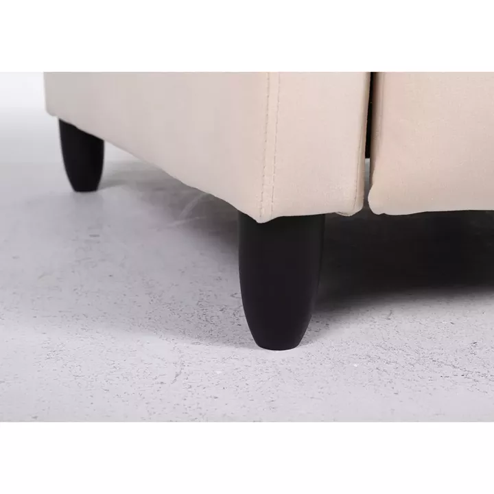 Πολυθρόνα Ανακλινόμενη ArteLibre ATRIA Εκρού Βελούδο 67.5x90x104cm