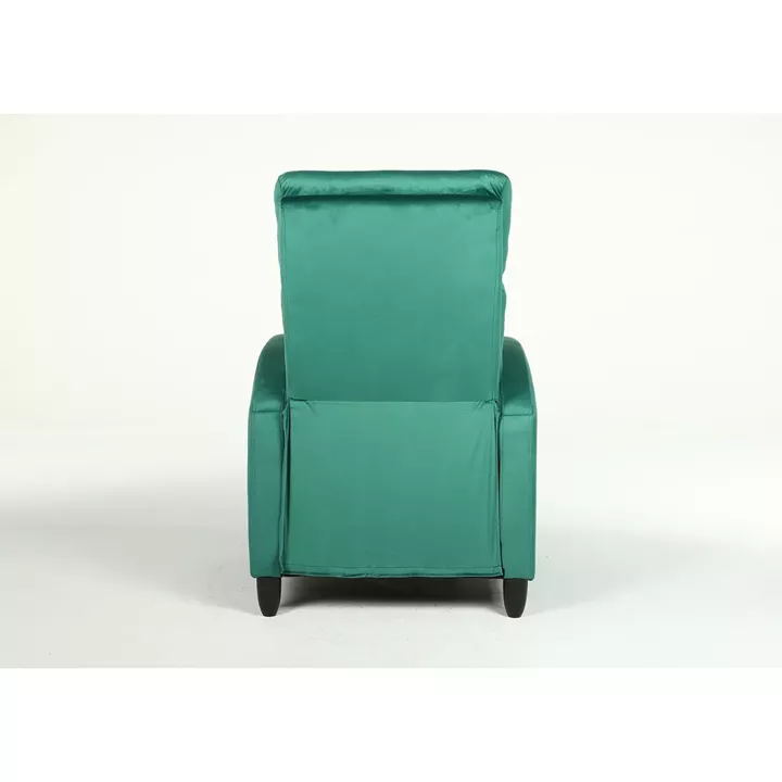 Πολυθρόνα Ανακλινόμενη ArteLibre ATRIA Πράσινο Βελούδο 67.5x90x104cm