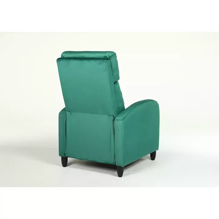 Πολυθρόνα Ανακλινόμενη ArteLibre ATRIA Πράσινο Βελούδο 67.5x90x104cm