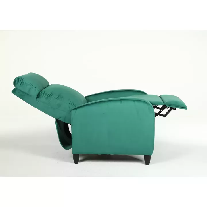 Πολυθρόνα Ανακλινόμενη ArteLibre ATRIA Πράσινο Βελούδο 67.5x90x104cm