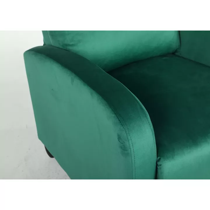 Πολυθρόνα Ανακλινόμενη ArteLibre ATRIA Πράσινο Βελούδο 67.5x90x104cm