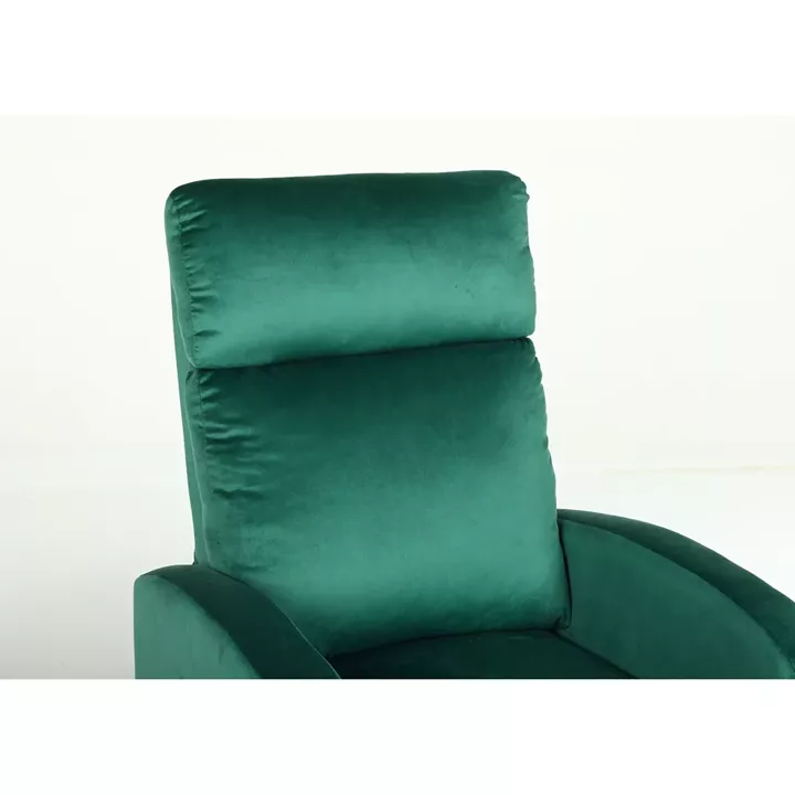 Πολυθρόνα Ανακλινόμενη ArteLibre ATRIA Πράσινο Βελούδο 67.5x90x104cm