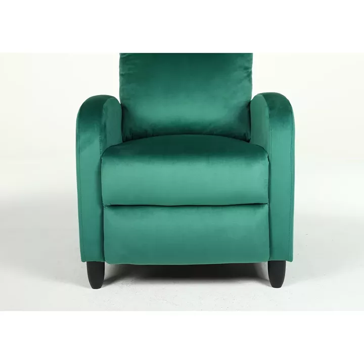 Πολυθρόνα Ανακλινόμενη ArteLibre ATRIA Πράσινο Βελούδο 67.5x90x104cm