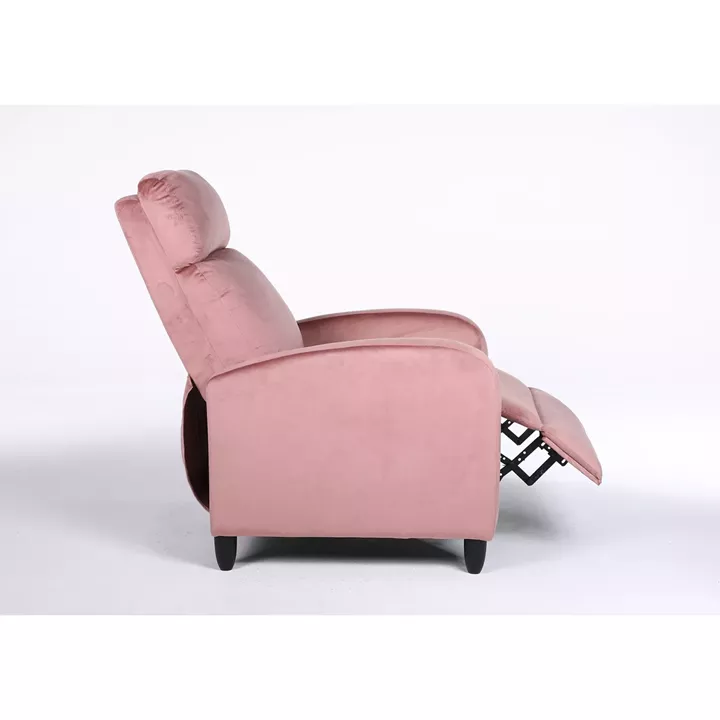 Πολυθρόνα Ανακλινόμενη ArteLibre ATRIA Σάπιο Μήλο Βελούδο 67.5x90x104cm