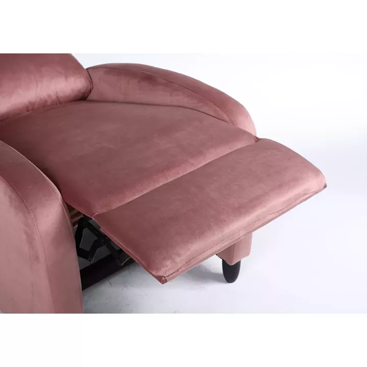 Πολυθρόνα Ανακλινόμενη ArteLibre ATRIA Σάπιο Μήλο Βελούδο 67.5x90x104cm