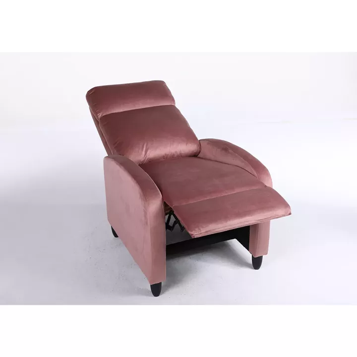 Πολυθρόνα Ανακλινόμενη ArteLibre ATRIA Σάπιο Μήλο Βελούδο 67.5x90x104cm