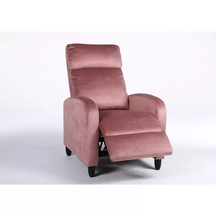 Πολυθρόνα Ανακλινόμενη ArteLibre ATRIA Σάπιο Μήλο Βελούδο 67.5x90x104cm