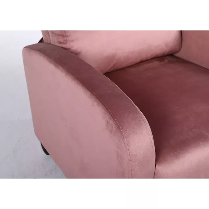 Πολυθρόνα Ανακλινόμενη ArteLibre ATRIA Σάπιο Μήλο Βελούδο 67.5x90x104cm