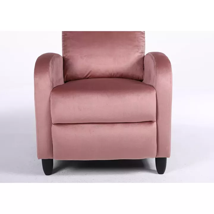 Πολυθρόνα Ανακλινόμενη ArteLibre ATRIA Σάπιο Μήλο Βελούδο 67.5x90x104cm