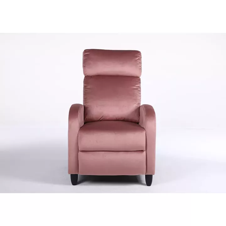 Πολυθρόνα Ανακλινόμενη ArteLibre ATRIA Σάπιο Μήλο Βελούδο 67.5x90x104cm