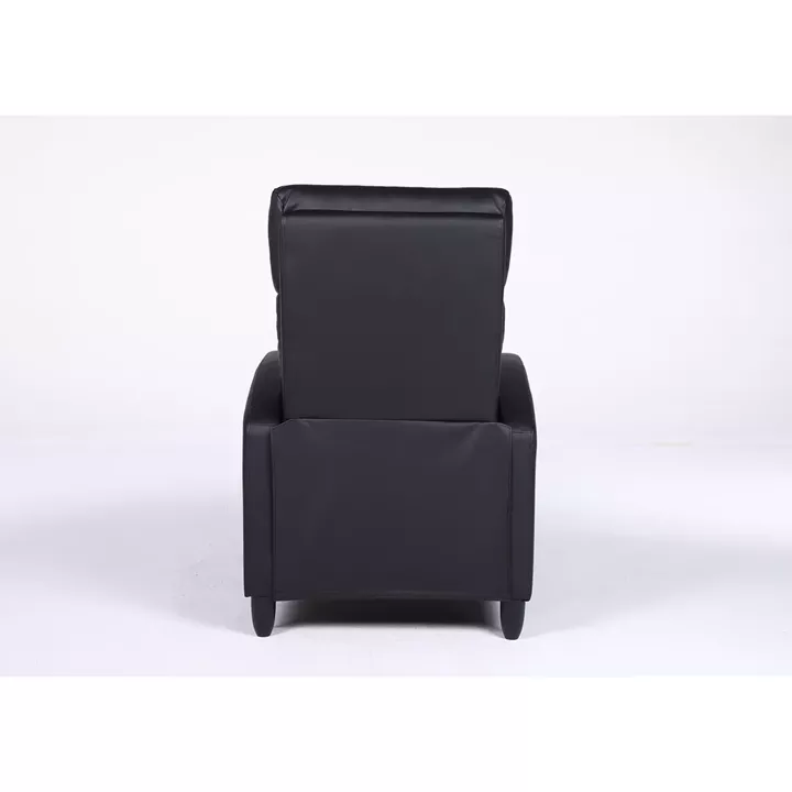 Πολυθρόνα Ανακλινόμενη ArteLibre ATRIA Μαύρο PU 67.5x90x104cm