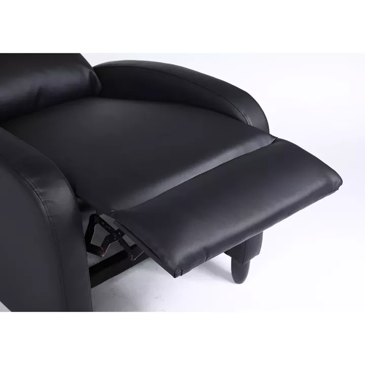 Πολυθρόνα Ανακλινόμενη ArteLibre ATRIA Μαύρο PU 67.5x90x104cm