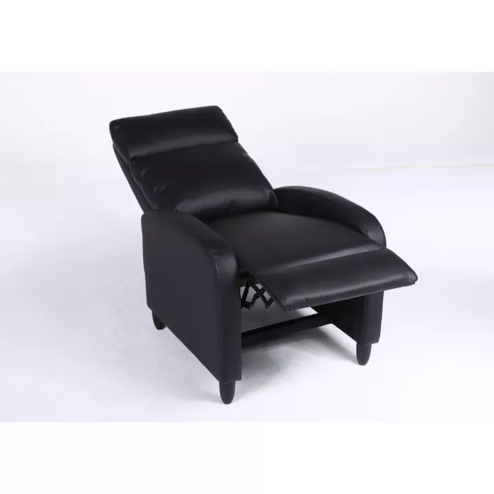 Πολυθρόνα Ανακλινόμενη ArteLibre ATRIA Μαύρο PU 67.5x90x104cm