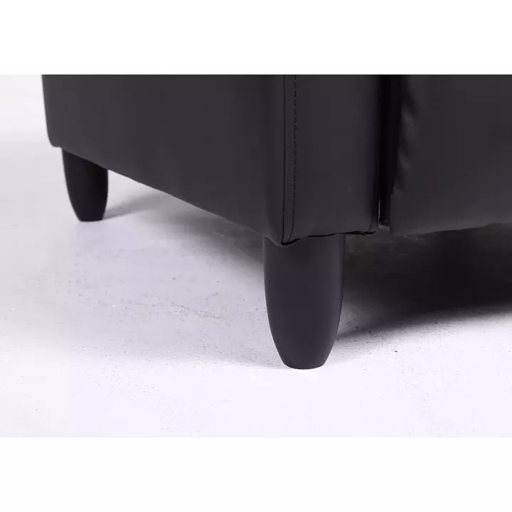 Πολυθρόνα Ανακλινόμενη ArteLibre ATRIA Μαύρο PU 67.5x90x104cm