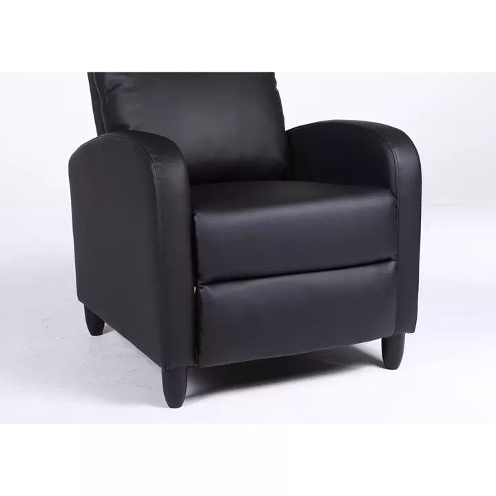 Πολυθρόνα Ανακλινόμενη ArteLibre ATRIA Μαύρο PU 67.5x90x104cm