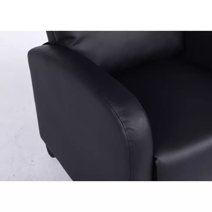 Πολυθρόνα Ανακλινόμενη ArteLibre ATRIA Μαύρο PU 67.5x90x104cm