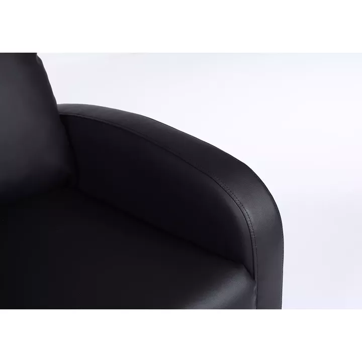 Πολυθρόνα Ανακλινόμενη ArteLibre ATRIA Μαύρο PU 67.5x90x104cm