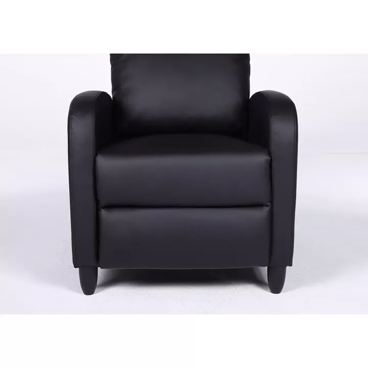 Πολυθρόνα Ανακλινόμενη ArteLibre ATRIA Μαύρο PU 67.5x90x104cm