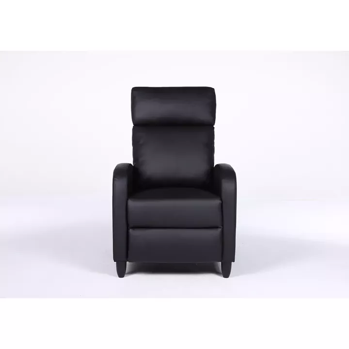 Πολυθρόνα Ανακλινόμενη ArteLibre ATRIA Μαύρο PU 67.5x90x104cm