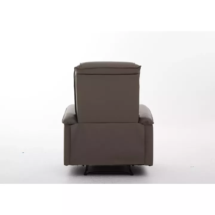 Πολυθρόνα Ανακλινόμενη ArteLibre CELAENO Καφέ PU 80x96x97cm
