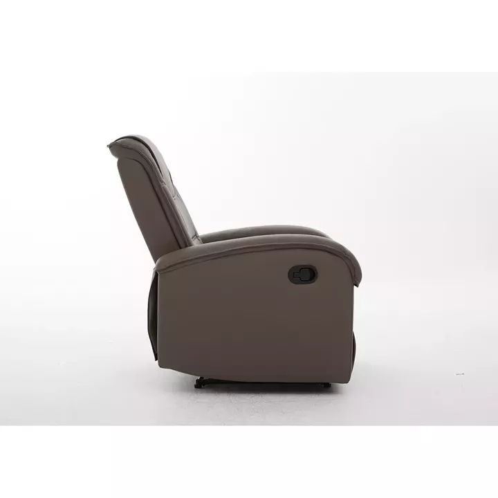 Πολυθρόνα Ανακλινόμενη ArteLibre CELAENO Καφέ PU 80x96x97cm