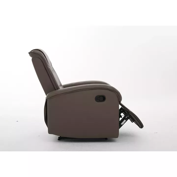 Πολυθρόνα Ανακλινόμενη ArteLibre CELAENO Καφέ PU 80x96x97cm