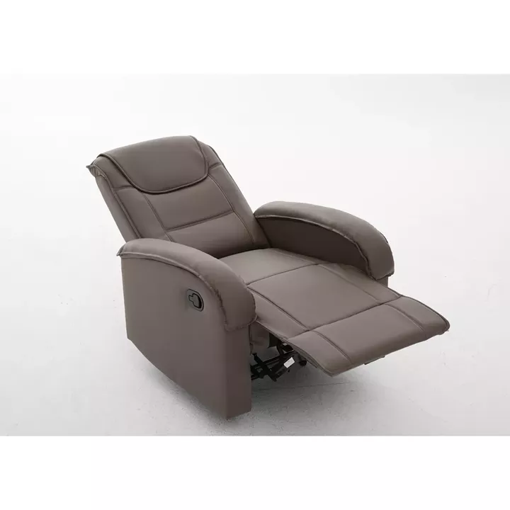 Πολυθρόνα Ανακλινόμενη ArteLibre CELAENO Καφέ PU 80x96x97cm