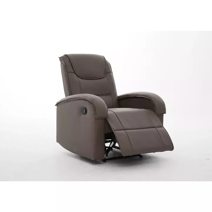 Πολυθρόνα Ανακλινόμενη ArteLibre CELAENO Καφέ PU 80x96x97cm