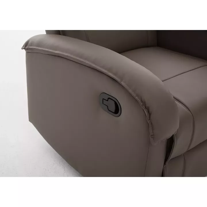 Πολυθρόνα Ανακλινόμενη ArteLibre CELAENO Καφέ PU 80x96x97cm