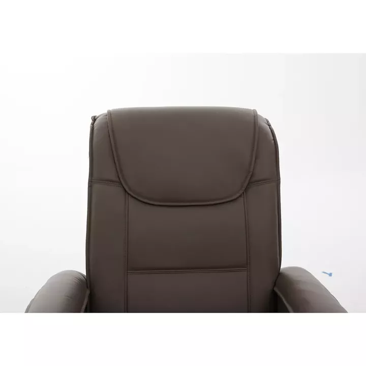 Πολυθρόνα Ανακλινόμενη ArteLibre CELAENO Καφέ PU 80x96x97cm
