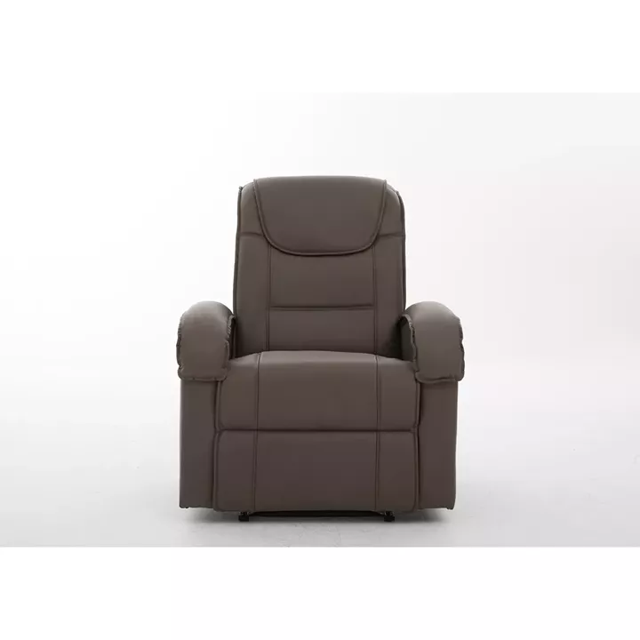 Πολυθρόνα Ανακλινόμενη ArteLibre CELAENO Καφέ PU 80x96x97cm