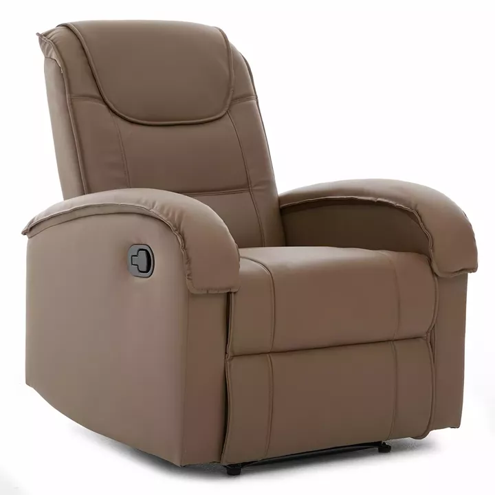 Πολυθρόνα Ανακλινόμενη ArteLibre CELAENO Καφέ PU 80x96x97cm
