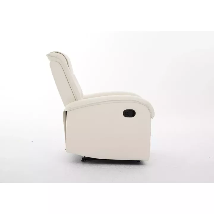 Πολυθρόνα Ανακλινόμενη ArteLibre CELAENO Εκρού PU 80x96x97cm